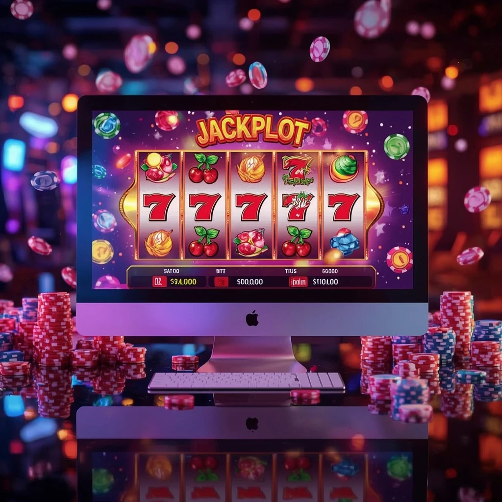 slots sur le moniteur le Casino Disco
